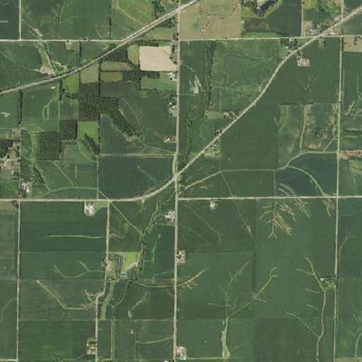 Aerial imagery of Doty School (historical), IL