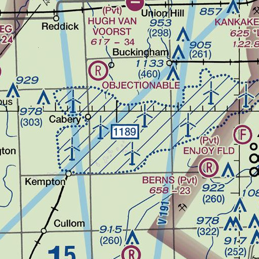 FAA VFR chart of Down School (historical), IL
