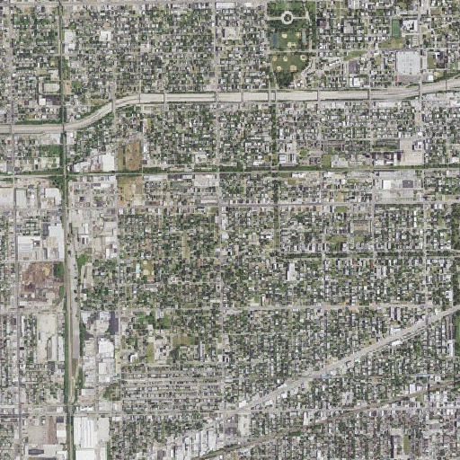 Aerial imagery of Ebenezer School, IL