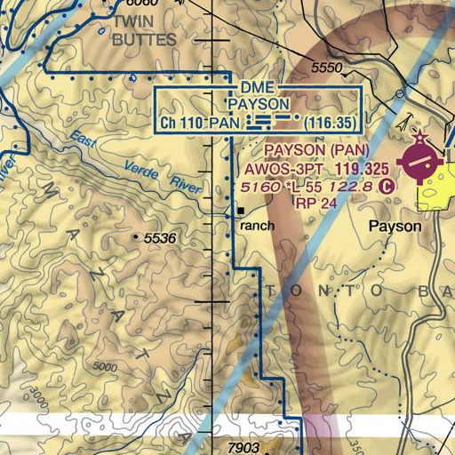 FAA VFR chart of Surprise Spring, AZ