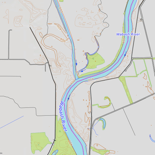 OpenTopoMap map of Embarras River, IL