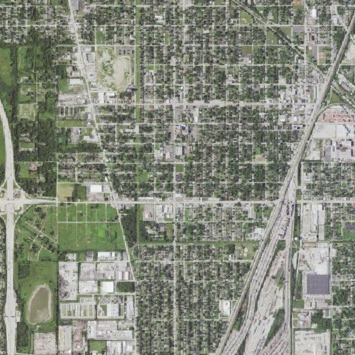 Aerial imagery of Emerson School, IL