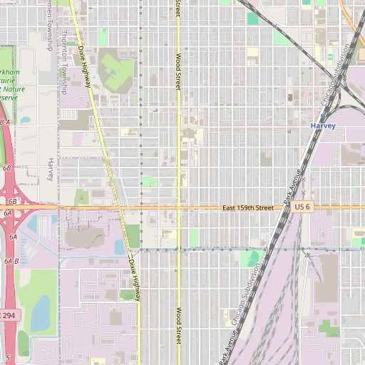 OpenStreetMap map of Emerson School, IL