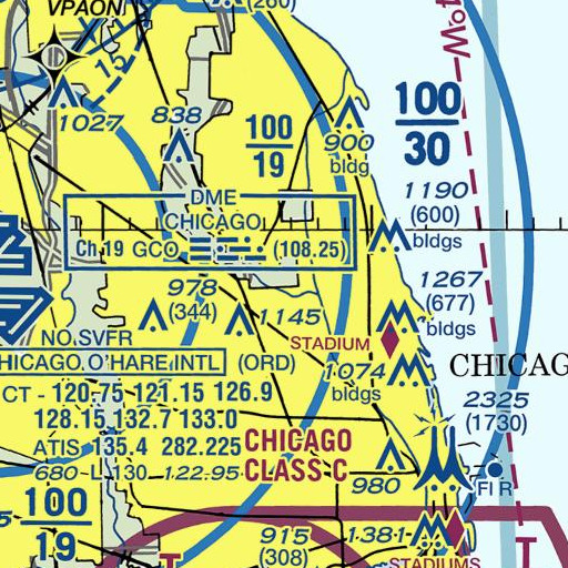 FAA VFR chart of Eugene Field Park, IL