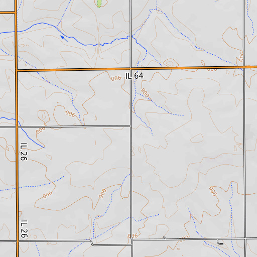 OpenTopoMap map of Excelsior School (historical), IL