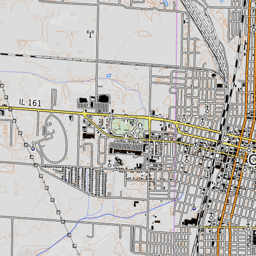 OpenTopoMap map of Fairview Park, IL