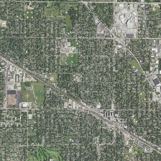 Aerial imagery of Fairview Elementary School, IL