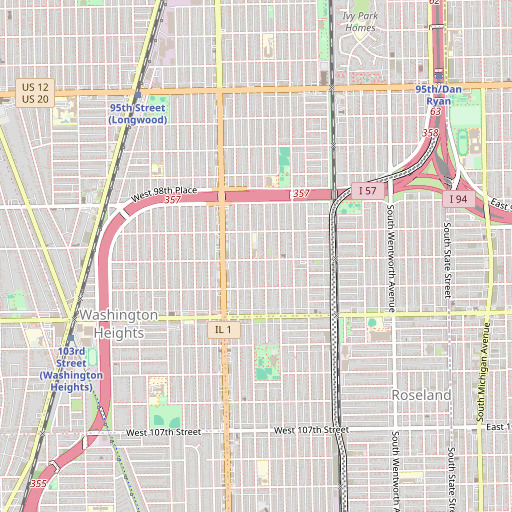 OpenStreetMap map of Fernwood Elementary School, IL