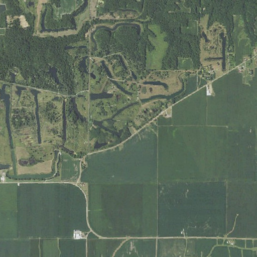 Aerial imagery of Shumaker Cemetery, IL