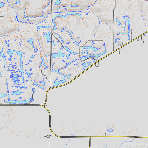 OpenTopoMap map of Shumaker Cemetery, IL