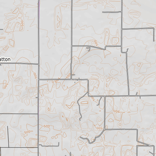 OpenTopoMap map of Garrison Temple, IL