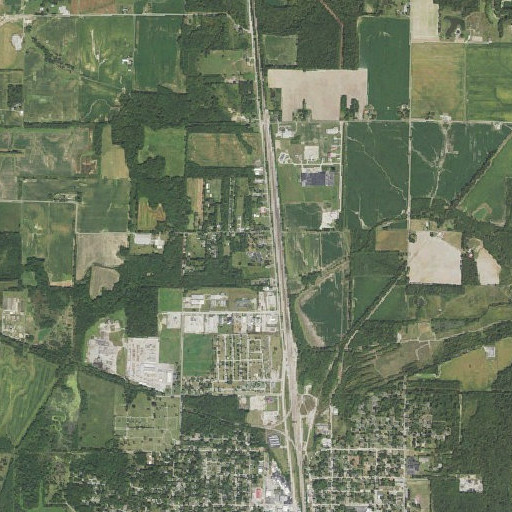 Aerial imagery of Glendale School, IL