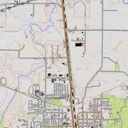 OpenTopoMap map of Glendale School, IL