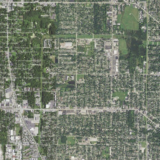 Aerial imagery of Glenwood Elementary School, IL
