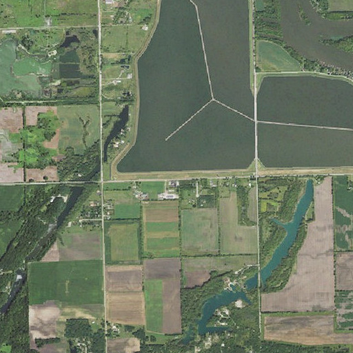 Aerial imagery of Goose Lake School, IL