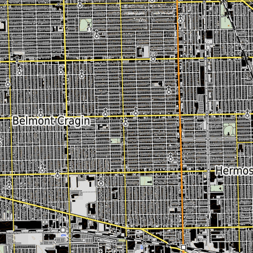 OpenTopoMap map of Grace School, IL