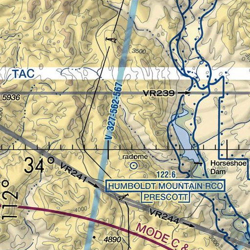 FAA VFR chart of Lime Spring, AZ