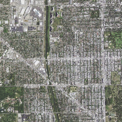 Aerial imagery of Green Elementary School, IL