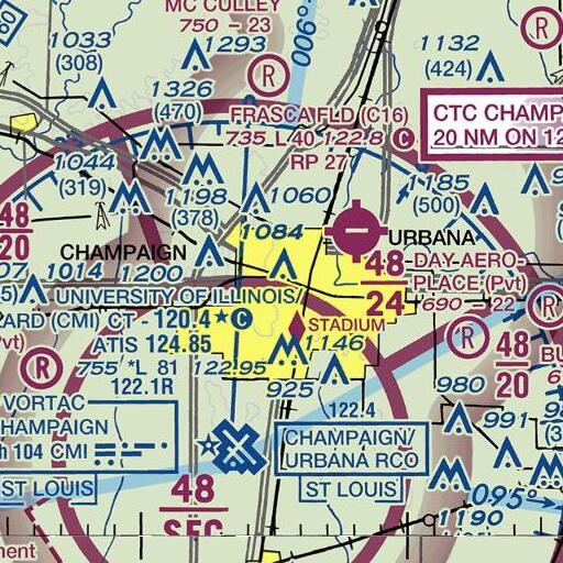FAA VFR chart of Gregory School, IL