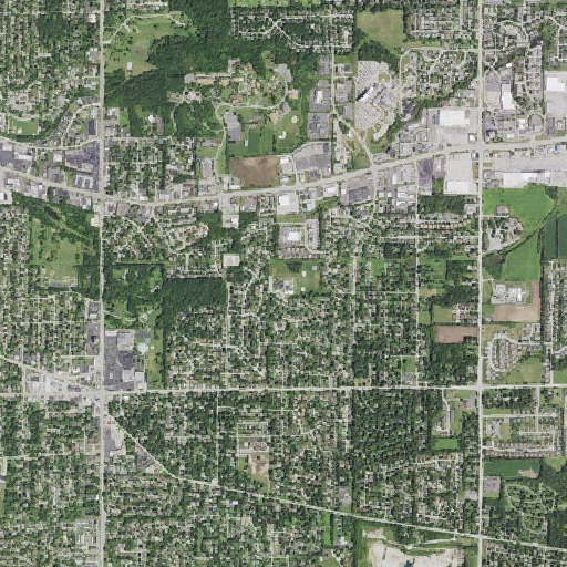 Aerial imagery of Gregory Elementary School, IL