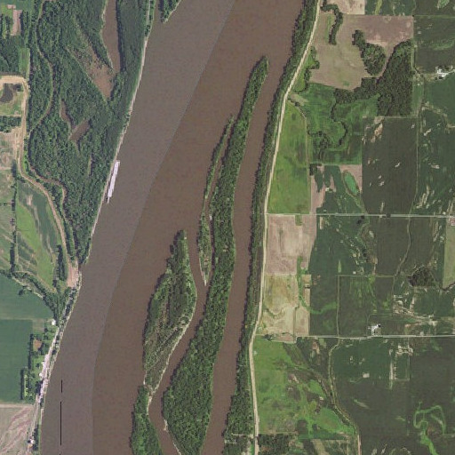 Aerial imagery of Hackley Island, IL