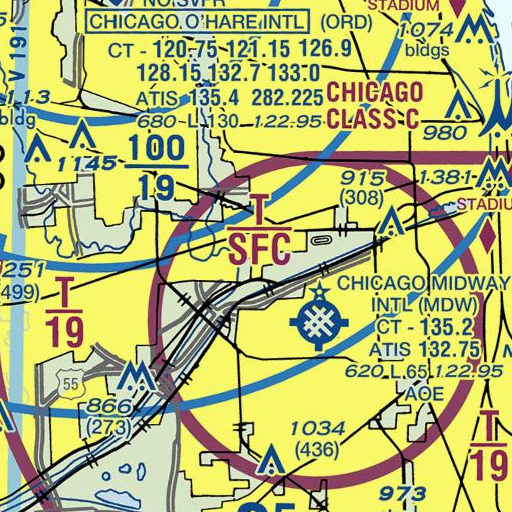 FAA VFR chart of Haley School, IL