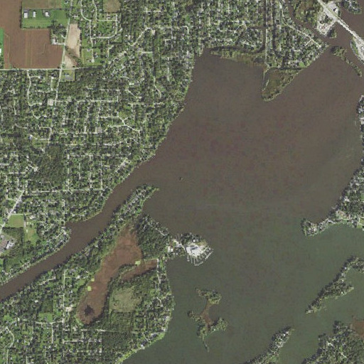 Aerial imagery of Halfmoon Islands, IL
