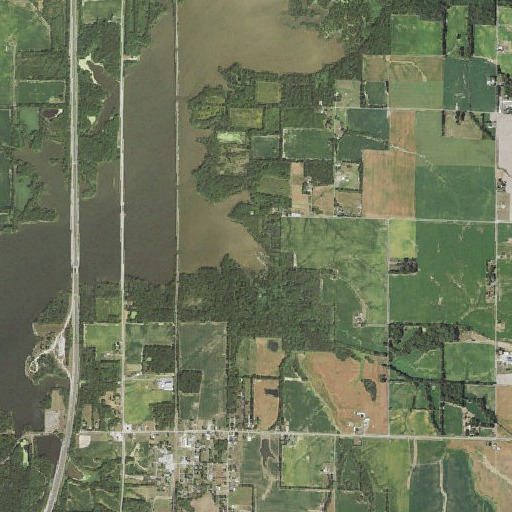 Aerial imagery of Hamilton Branch, IL
