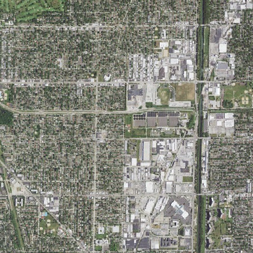 Aerial imagery of Hamlin Park, IL