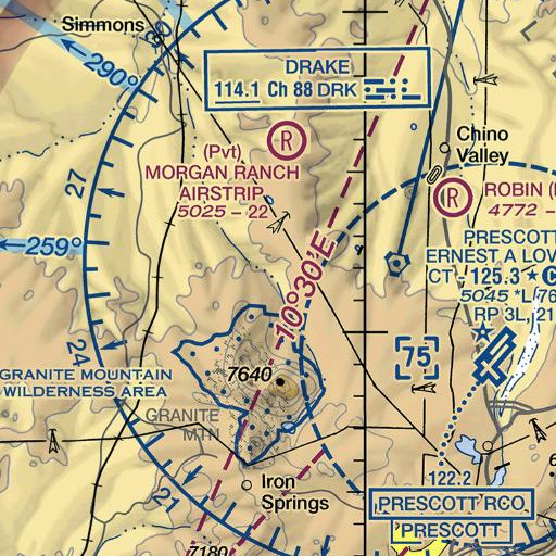 FAA VFR chart of Stringfield Ranch, AZ
