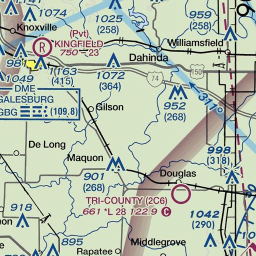 FAA VFR chart of Hazel Green School (historical), IL
