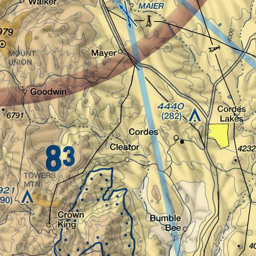 FAA VFR chart of Jubilee Spring, AZ