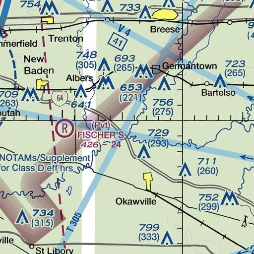 FAA VFR chart of Heimanns Hill, IL