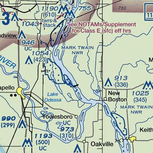 FAA VFR chart of Heiser Slough, IL