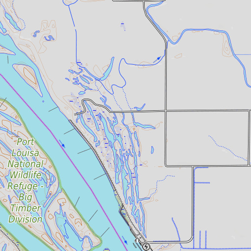 OpenTopoMap map of Heiser Slough, IL