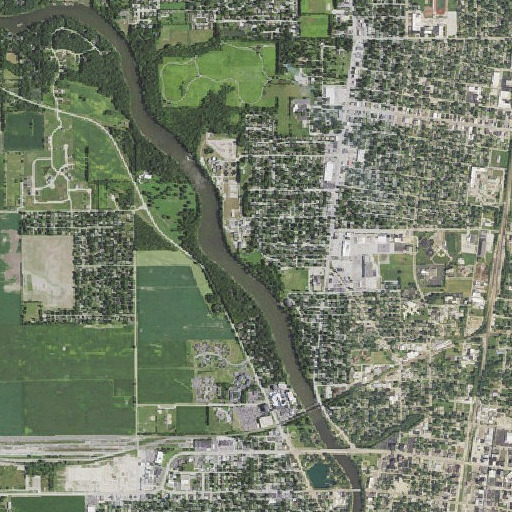 Aerial imagery of Helgesen Park, IL