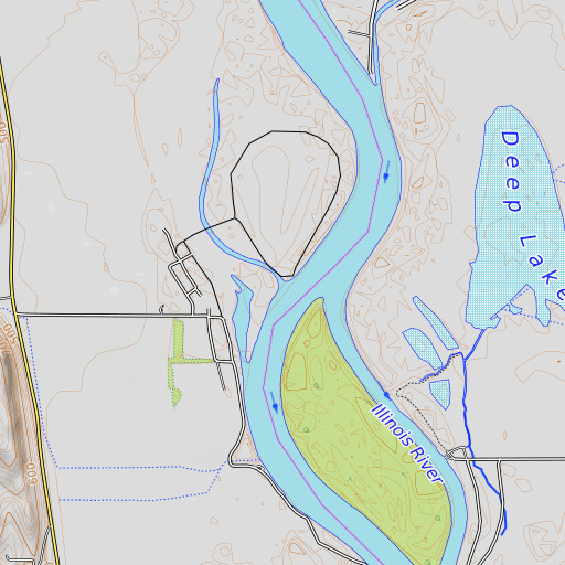 OpenTopoMap map of Helmbold Slough, IL