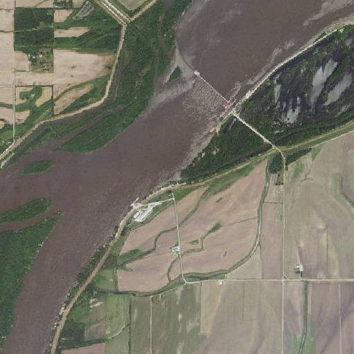 Aerial imagery of Henderson Creek, IL