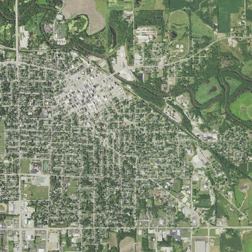 Aerial imagery of Henney School, IL