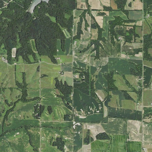 Aerial imagery of Henning School (historical), IL