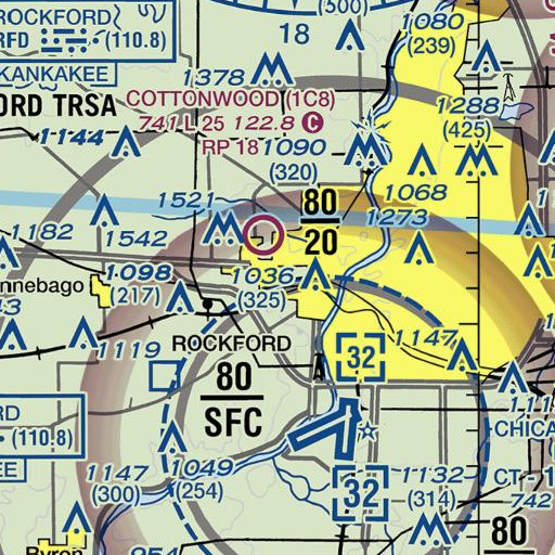 FAA VFR chart of Henrietta Park, IL