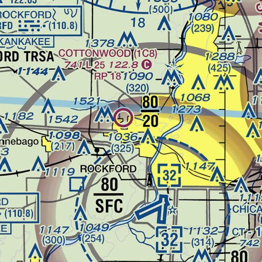 FAA VFR chart of Henrietta School, IL