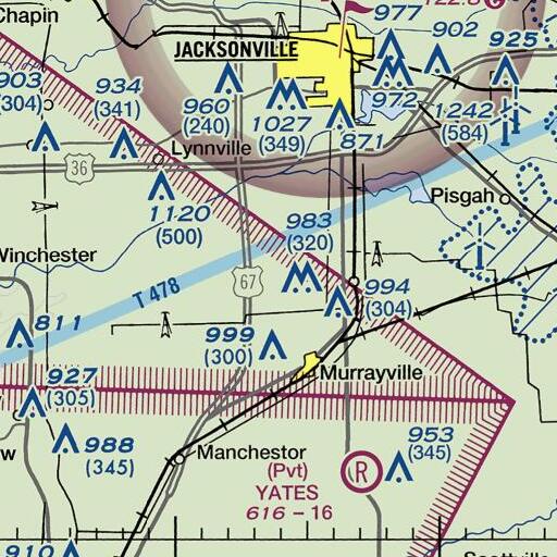 FAA VFR chart of Henry Creek, IL