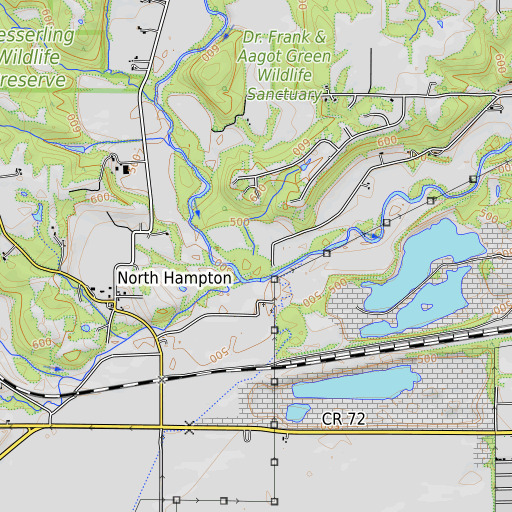 OpenTopoMap map of Henry Creek, IL
