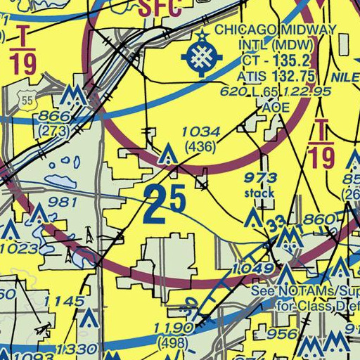 FAA VFR chart of Henry Ford II School, IL