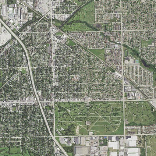 Aerial imagery of Henry Ford II School, IL