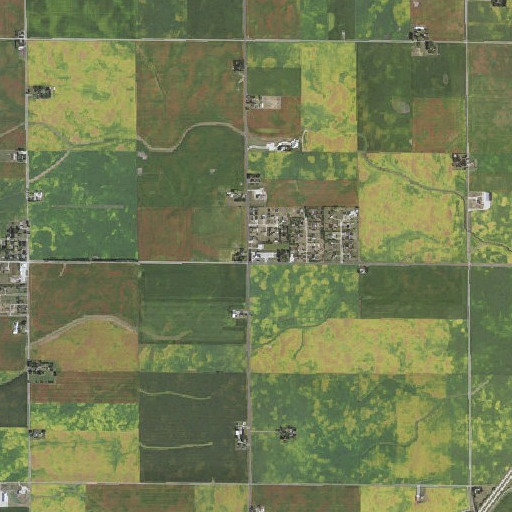 Aerial imagery of Hensley School, IL