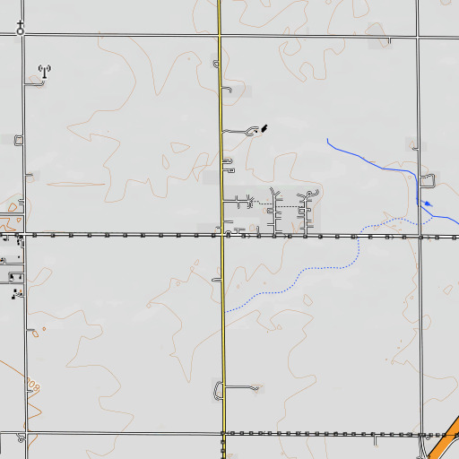 OpenTopoMap map of Hensley School, IL