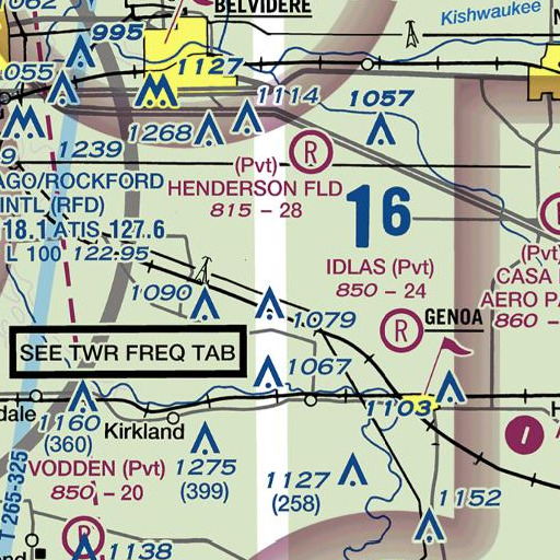 FAA VFR chart of Herbert, IL