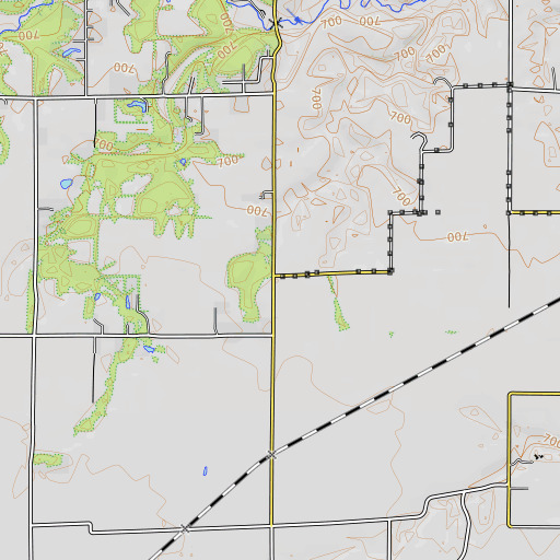 OpenTopoMap map of Herman School (historical), IL